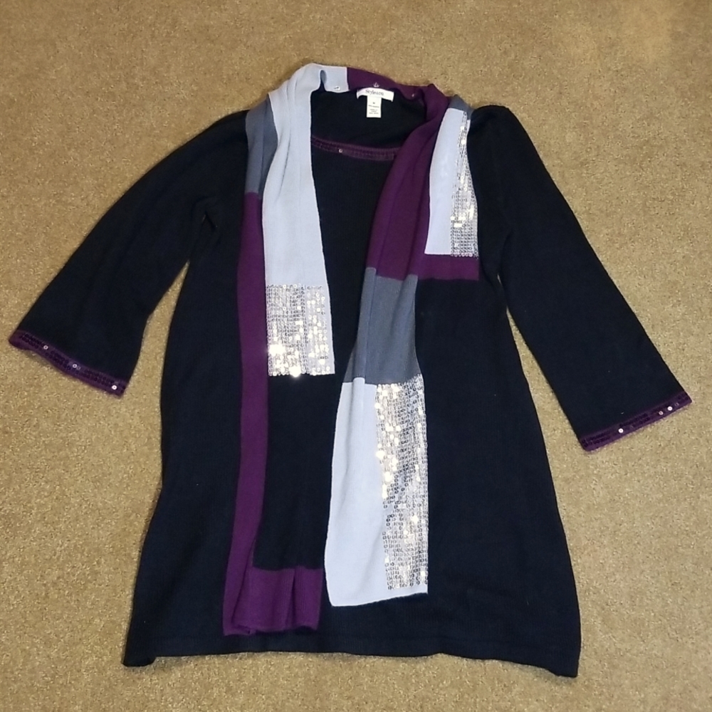 Sweater Dress with matching detachable Scarf